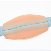 white/nude elastic silicone ski shoulder strap
